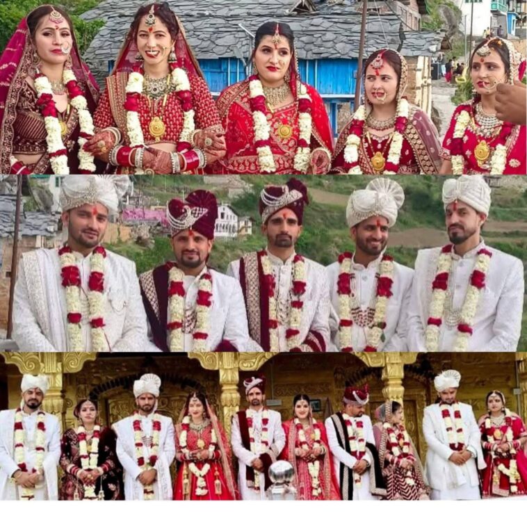 एक ही परिवार में 6 शादियाँ: खारसी गाँव में 5 दुल्हनों का एक साथ स्वागत, अनोखी मिसाल