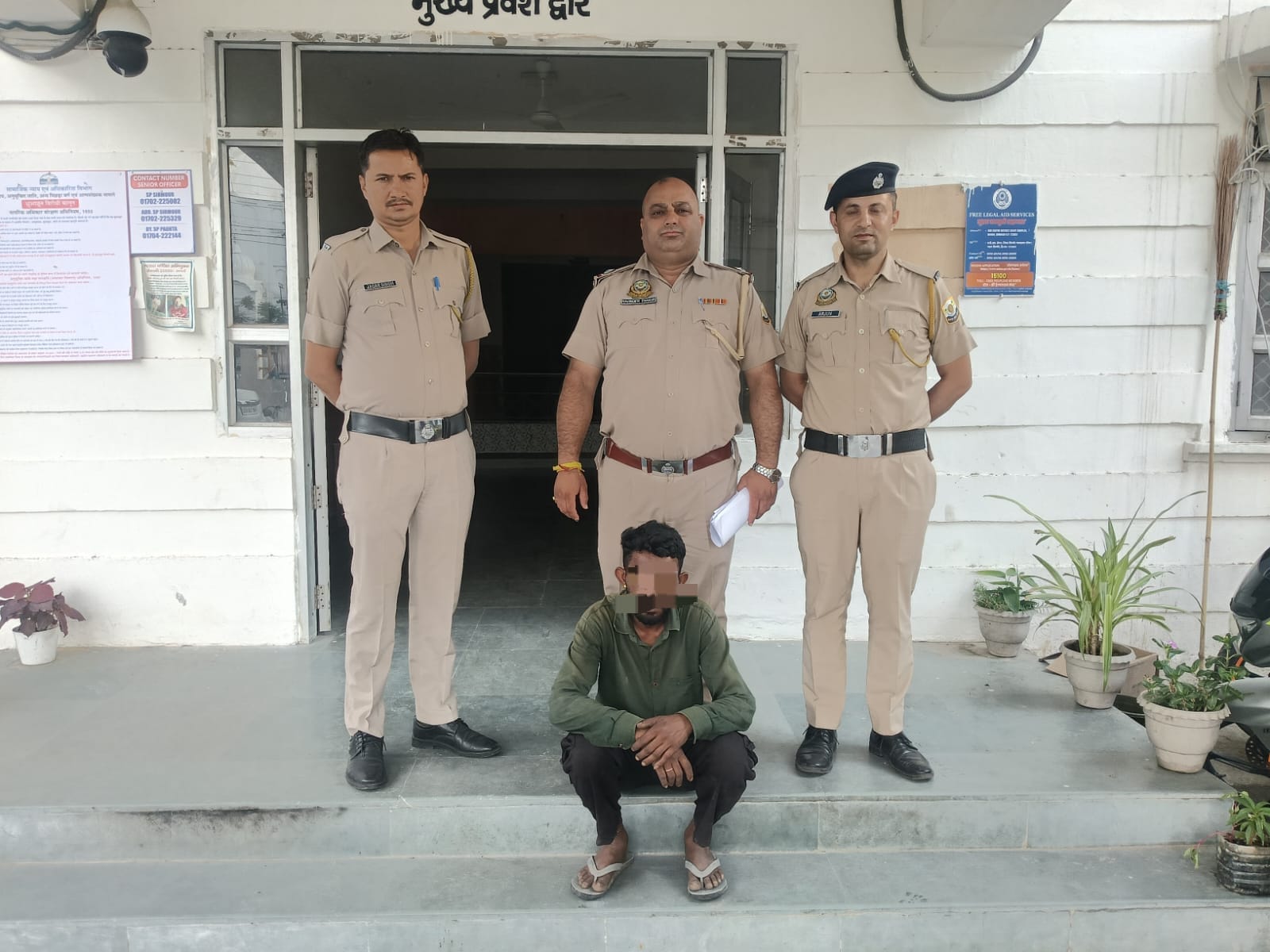 पांवटा साहिब में बाइक चोरी का खुलासा: आरोपी गिरफ्तार, चोरी की मोटरसाइकिल बरामद….