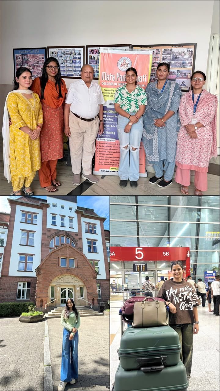 ACHIVEMENT : माता पद्मावती कॉलेज ऑफ नर्सिंग की छात्रा अंकिता चौधरी ने जर्मनी में पाई नौकरी, बढ़ाया संस्थान का गौरव… ACHIVEMENT : माता पद्मावती कॉलेज ऑफ नर्सिंग की छात्रा अंकिता चौधरी ने जर्मनी में पाई नौकरी, बढ़ाया संस्थान का गौरव…
