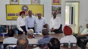 पांवटा साहिब में वरिष्ठ नागरिक परिषद ने उठाए शहर की सफाई, जलभराव और मजदूरों की मनमानी के मुद्दे…