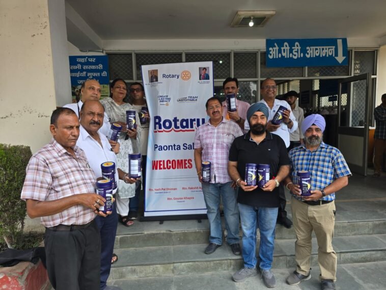 पांवटा अस्पताल में टीबी मरीजों के लिए रोटरी क्लब और तिरुपति ग्रुप की खास पहल, बांटी प्रोटीन सामग्री