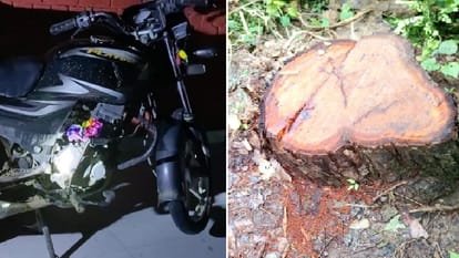 सिरमौर में खैर तस्करों पर वन विभाग की रेड, लाखों की लकड़ी और बाइक छोड़ भागे आरोपी सिरमौर में खैर तस्करों पर वन विभाग की रेड, लाखों की लकड़ी और बाइक छोड़ भागे आरोपी