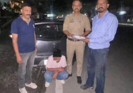 पांवटा साहिब में कार से 5.76 ग्राम चिट्टा बरामद, नाहन का आरोपी गिरफ्तार