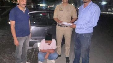पांवटा साहिब में कार से 5.76 ग्राम चिट्टा बरामद, नाहन का आरोपी गिरफ्तार