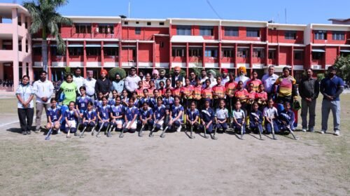 पांवटा साहिब में भारत-नेपाल की बेटियों के बीच हॉकी मुकाबला, GNMPS की टीम ने दर्ज की जीत