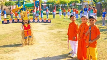 पांवटा साहिब: इंडियन पब्लिक स्कूल में सजी नवदुर्गा की झांकी, रामलीला और गरबा नृत्य ने मोहा मन