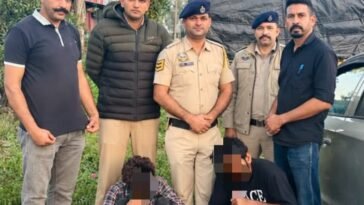 पांवटा साहिब में नशे की खेप लेकर आ रहे पंजाब के दो युवक गिरफ्तार, 18.94 ग्राम चिट्टा बरामद