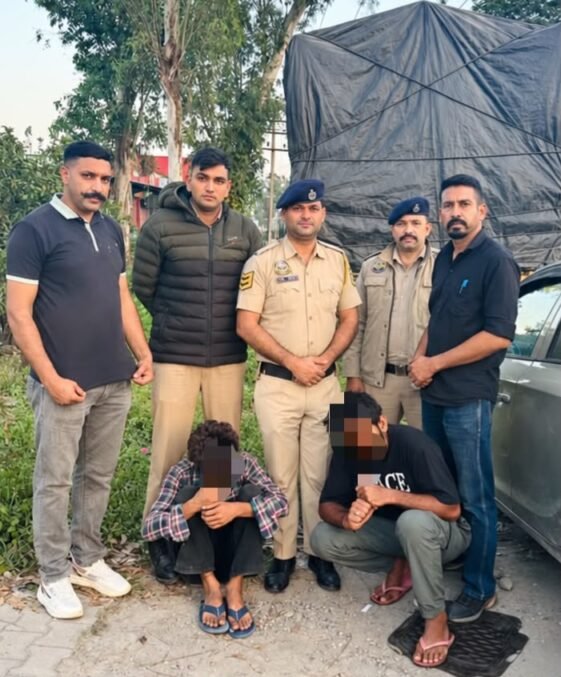 पांवटा साहिब में नशे की खेप लेकर आ रहे पंजाब के दो युवक गिरफ्तार, 18.94 ग्राम चिट्टा बरामद