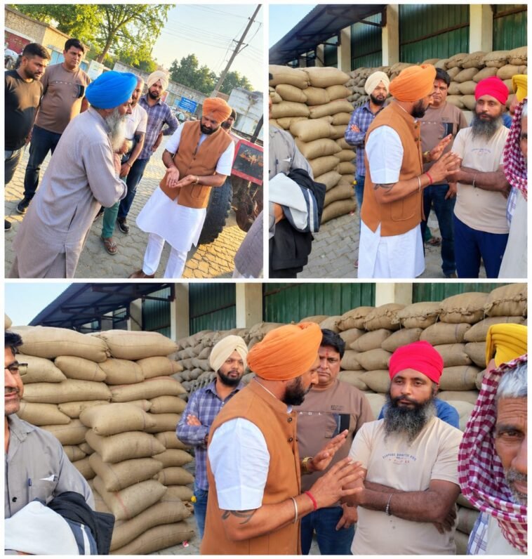 पांवटा साहिब की अनाज मंडी में किसानों की परेशानी जानने पहुंचे गुरदीप सिंह गैरी, प्रशासन के सामने उठाए मुद्दे पांवटा साहिब की अनाज मंडी में किसानों की परेशानी जानने पहुंचे गुरदीप सिंह गैरी, प्रशासन के सामने उठाए मुद्दे