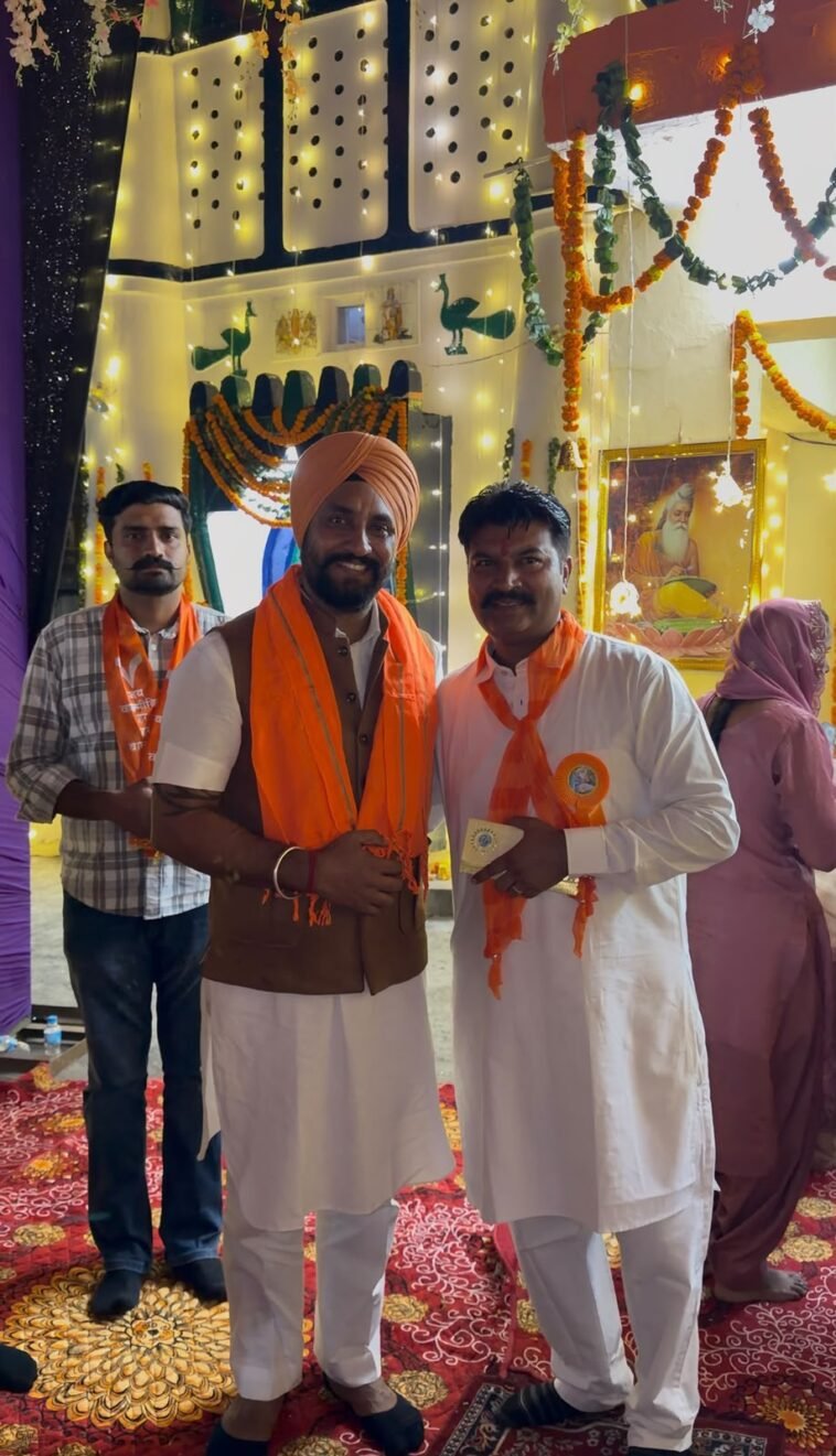 पांवटा साहिब में वाल्मीकि जयंती की धूम, गुरदीप सिंह गैरी ने टेका माथा: सैनी समाज ने की लंगर सेवा